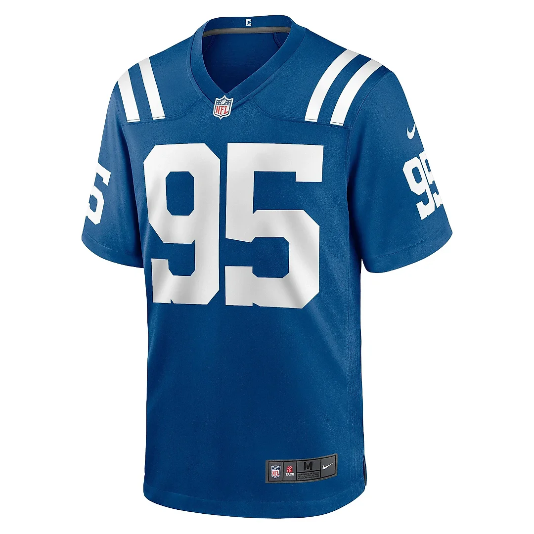 Zennovawear Men's Indianapolis Colts Adetomiwa Adebawore Royal Team Game Jersey