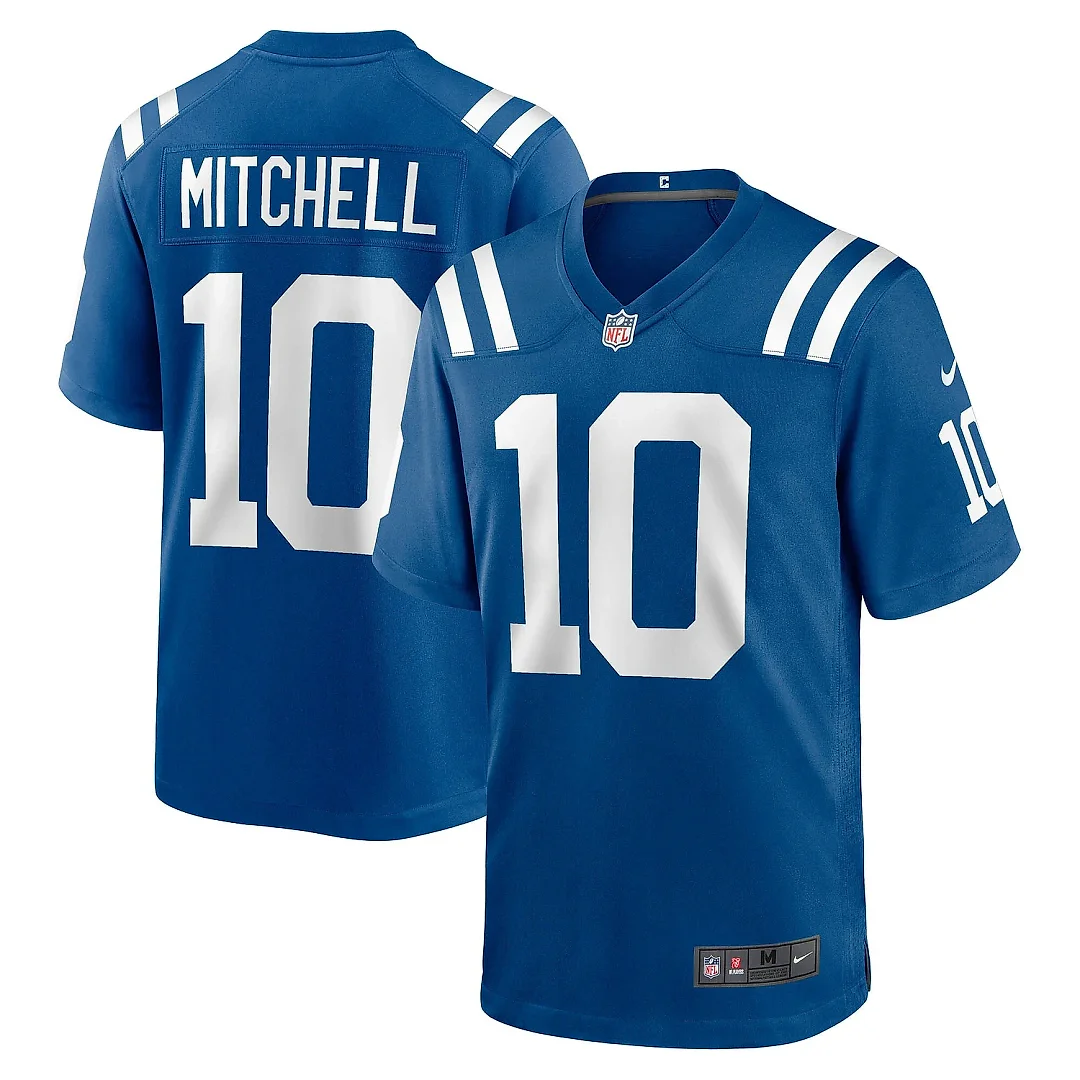 Zennovawear Men's Indianapolis Colts Adonai Mitchell Royal Game Jersey