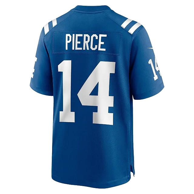 Zennovawear Men's Indianapolis Colts Alec Pierce Royal Player Game Jersey