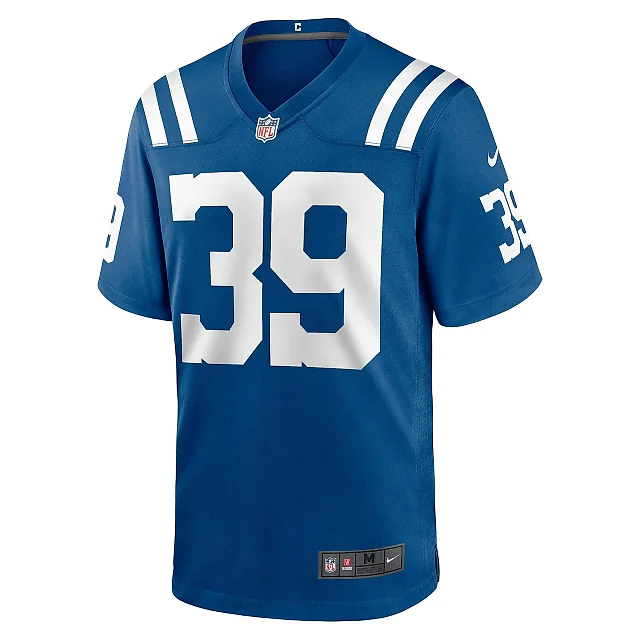 Zennovawear Men's Indianapolis Colts Alex Johnson Royal Team Game Jersey
