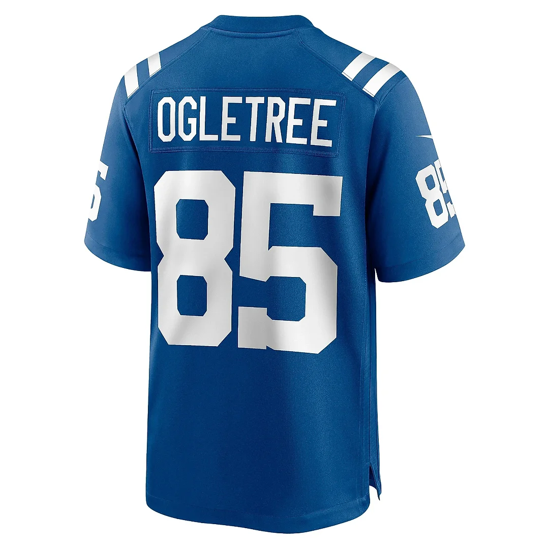 Zennovawear Men's Indianapolis Colts Andrew Ogletree Royal Game Player Jersey