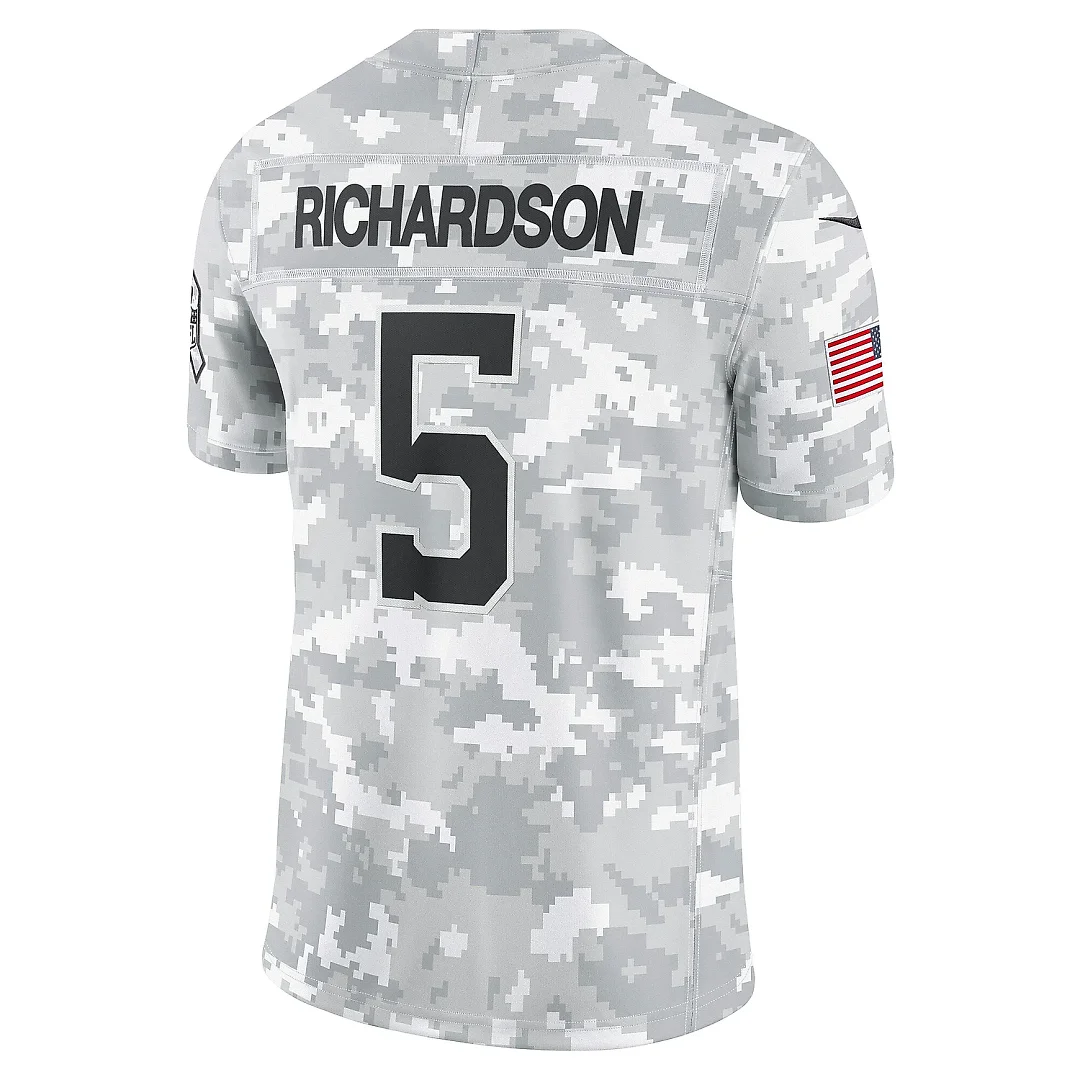 Zennovawear Men's Indianapolis Colts Anthony Richardson Arctic Camo 2024 Salute to Service Limited Jersey