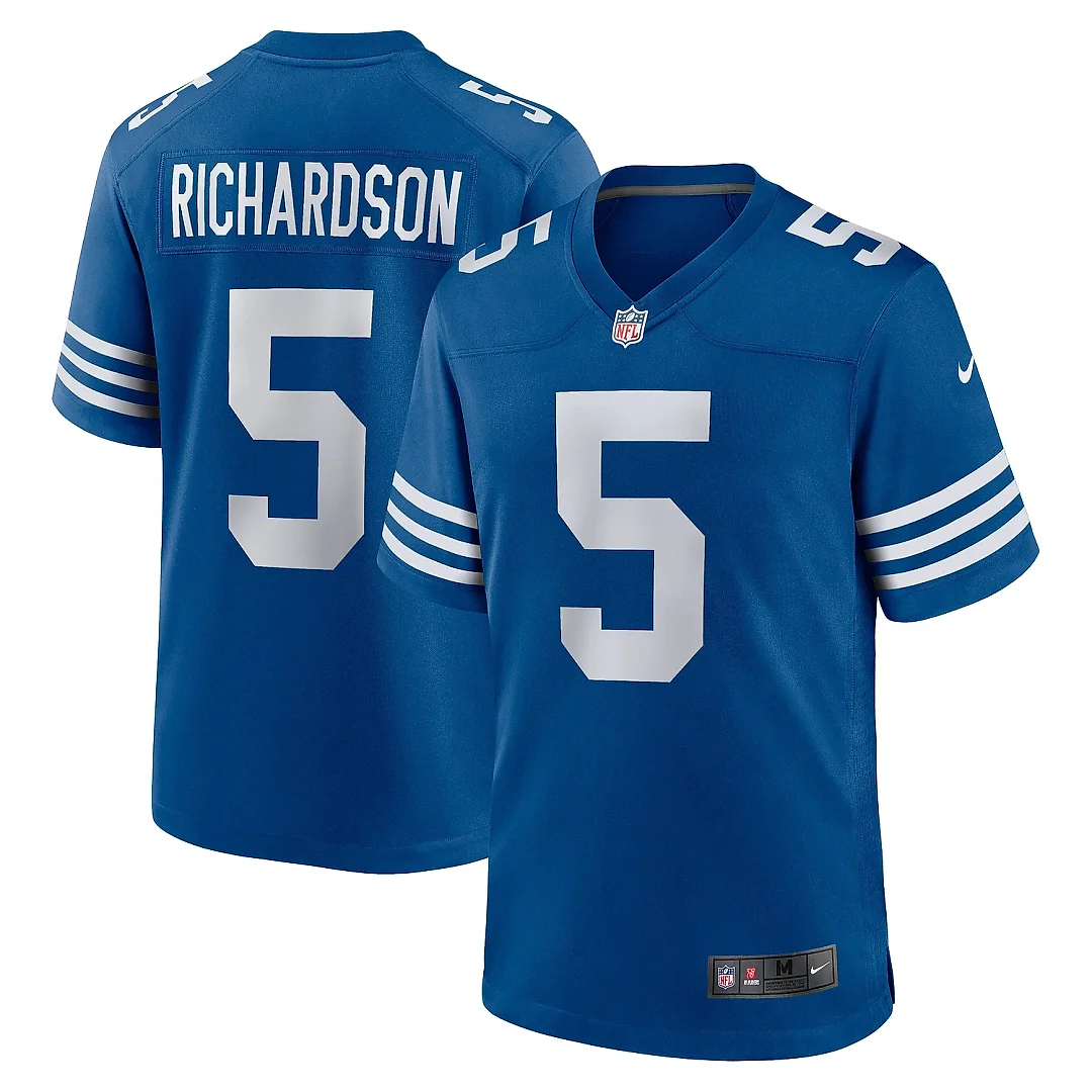 Zennovawear Men's Indianapolis Colts Anthony Richardson Royal Alternate Game Jersey
