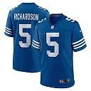 Zennovawear Men's Indianapolis Colts Anthony Richardson Royal Alternate Game Jersey