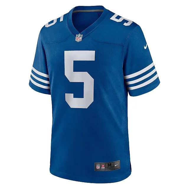 Zennovawear Men's Indianapolis Colts Anthony Richardson Royal Alternate Game Jersey