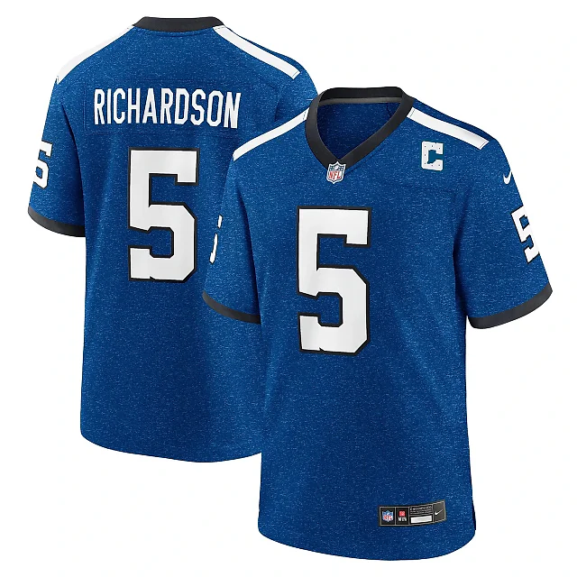 Zennovawear Men's Indianapolis Colts Anthony Richardson Royal Indiana Nights Alternate Game Jersey