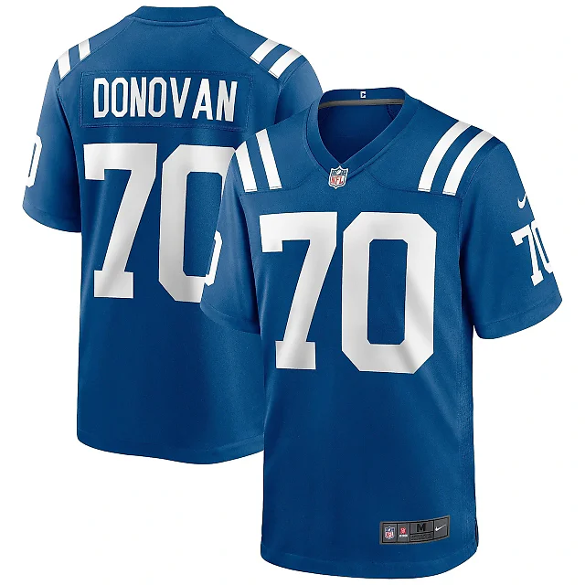 Zennovawear Men's Indianapolis Colts Art Donovan Royal Game Retired Player Jersey
