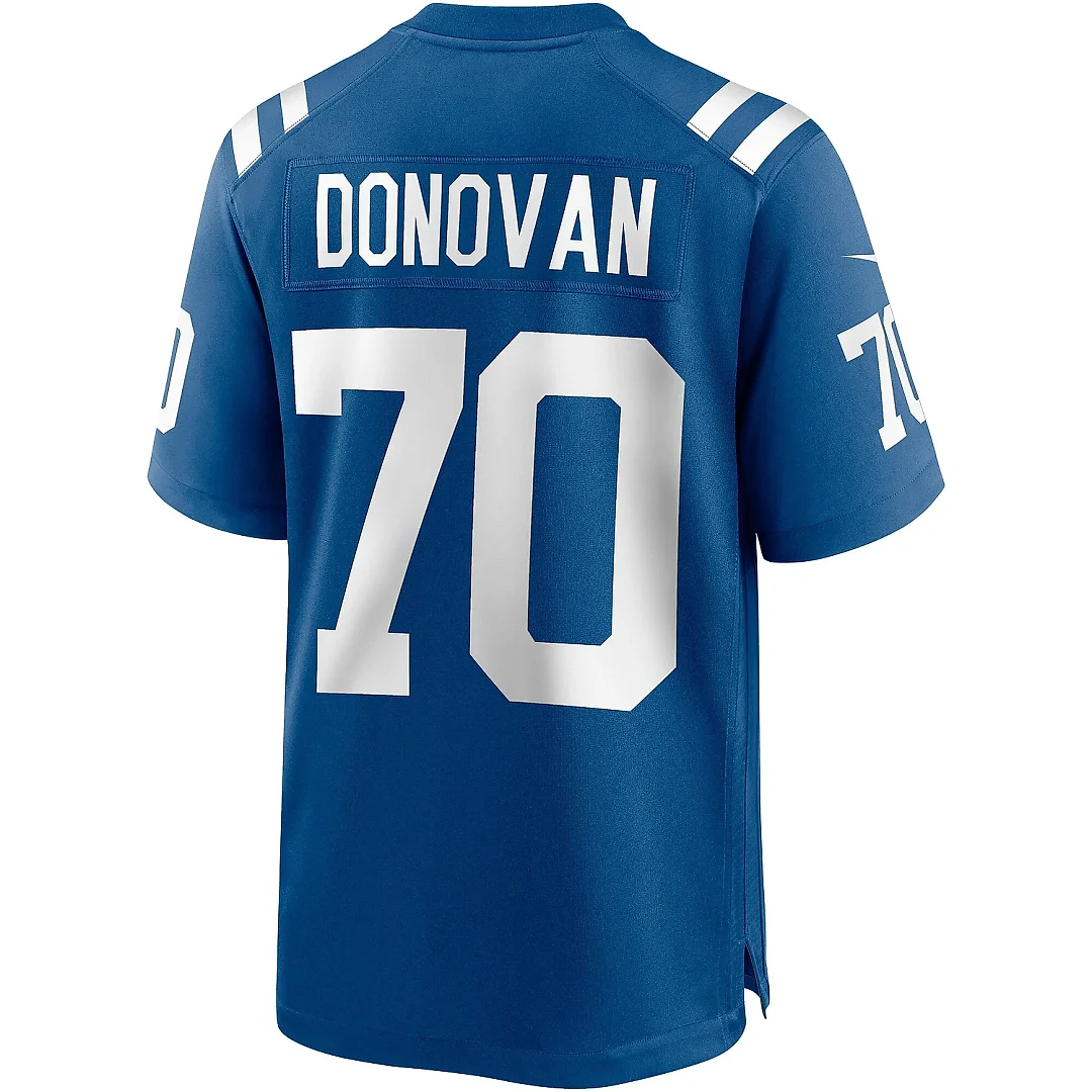 Zennovawear Men's Indianapolis Colts Art Donovan Royal Game Retired Player Jersey