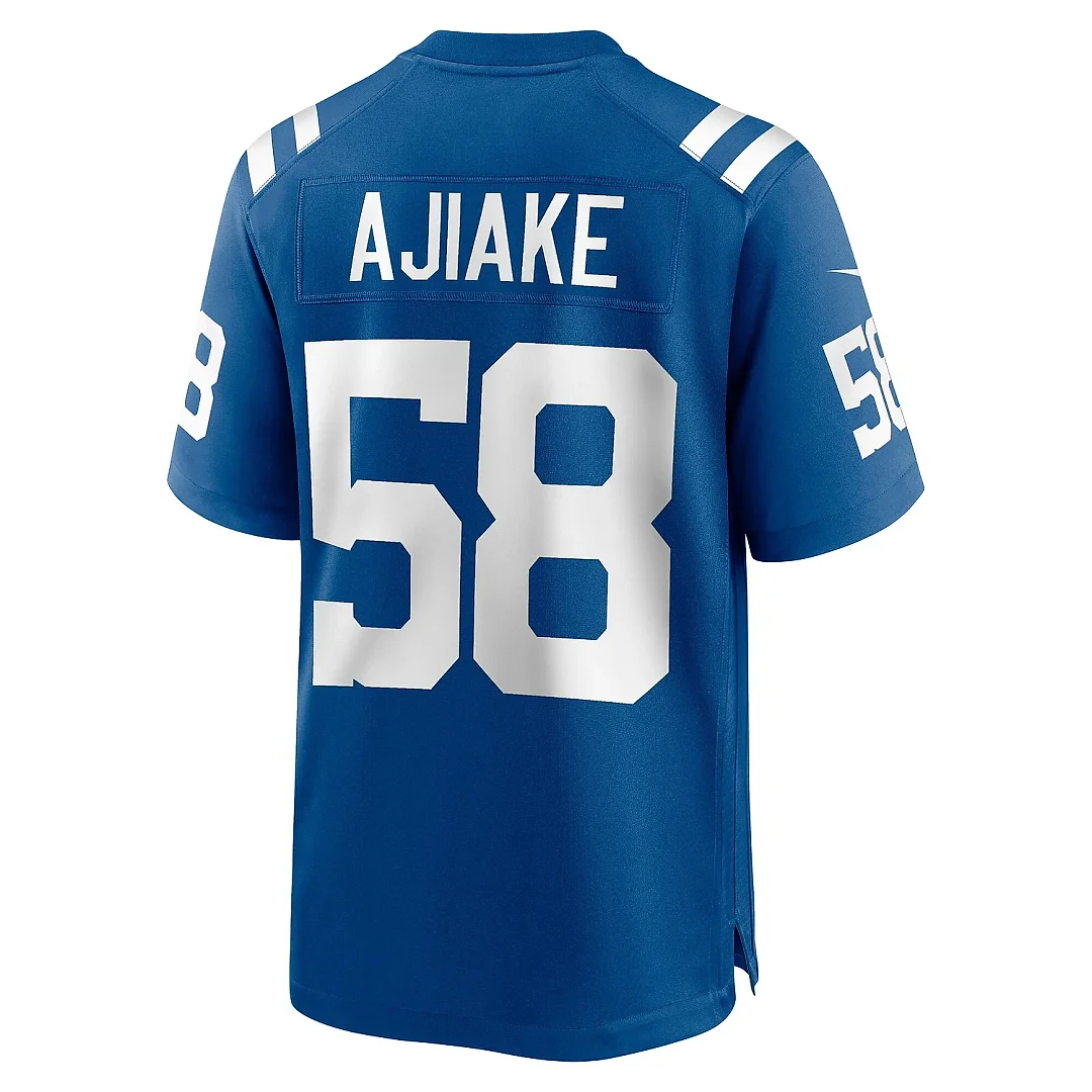 Zennovawear Men's Indianapolis Colts Austin Ajiake Royal Game Jersey