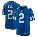 Zennovawear Men's Indianapolis Colts Carson Wentz Royal Alternate Game Jersey