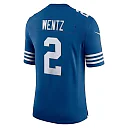 Zennovawear Men's Indianapolis Colts Carson Wentz Royal Alternate Vapor Limited Jersey