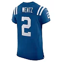 Zennovawear Men's Indianapolis Colts Carson Wentz Royal Vapor Elite Player Jersey