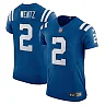 Zennovawear Men's Indianapolis Colts Carson Wentz Royal Vapor Elite Player Jersey