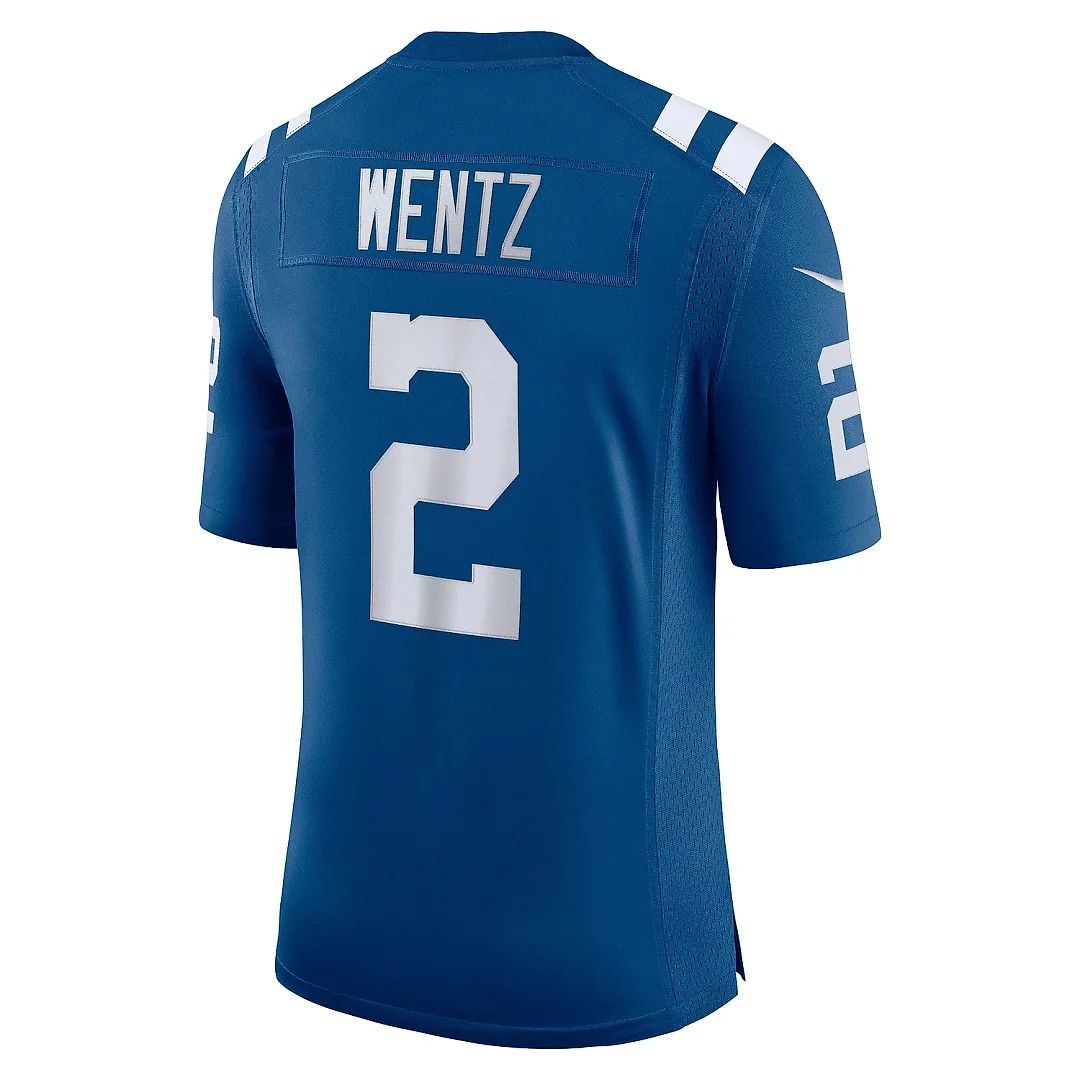 Zennovawear Men's Indianapolis Colts Carson Wentz Royal Vapor Limited Jersey