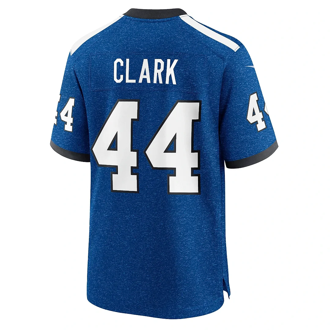 Zennovawear Men's Indianapolis Colts Dallas Clark Royal Indiana Nights Alternate Game Jersey