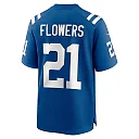 Zennovawear Men's Indianapolis Colts Dallis Flowers Royal Game Jersey