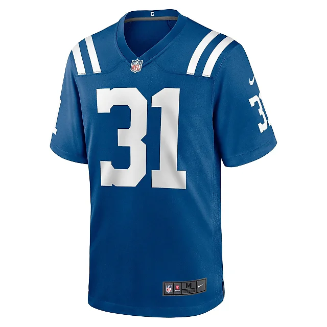 Zennovawear Men's Indianapolis Colts Daniel Scott Royal Game Jersey
