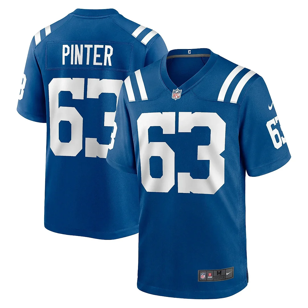 Zennovawear Men's Indianapolis Colts Danny Pinter Royal Game Jersey