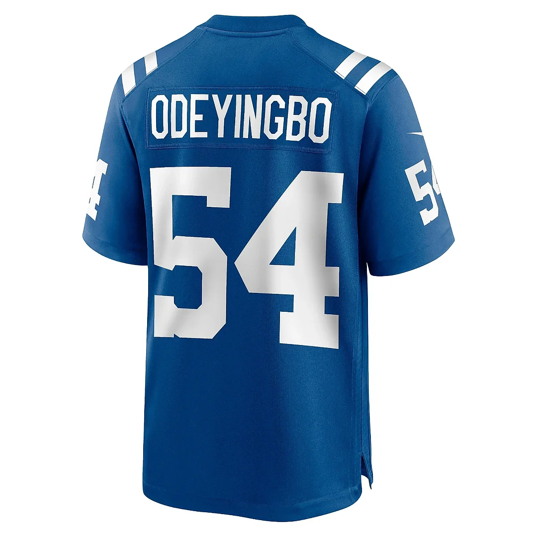 Zennovawear Men's Indianapolis Colts Dayo Odeyingbo Royal Game Jersey