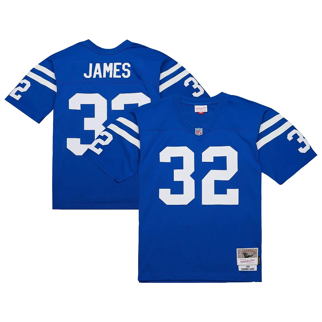 Zennovawear Men's Indianapolis Colts Edgerrin James Mitchell & Ness Royal 1999 Legacy Jersey