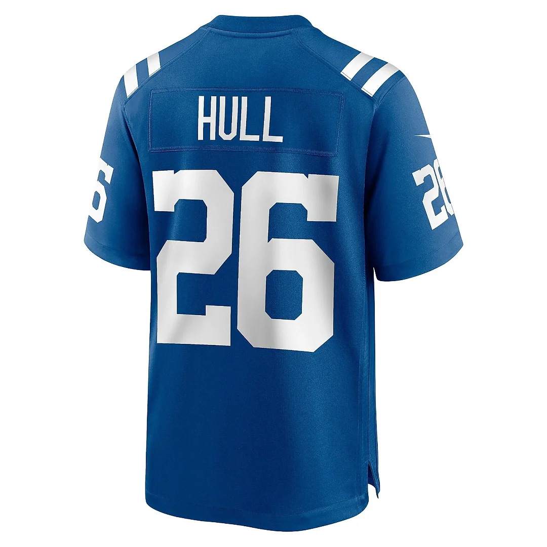 Zennovawear Men's Indianapolis Colts Evan Hull Royal Team Game Jersey
