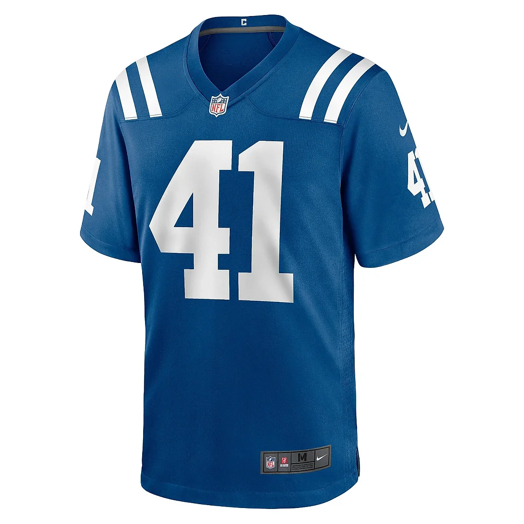 Zennovawear Men's Indianapolis Colts Grant Stuard Royal Game Player Jersey