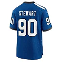 Zennovawear Men's Indianapolis Colts Grover Stewart Royal Indiana Nights Alternate Game Jersey