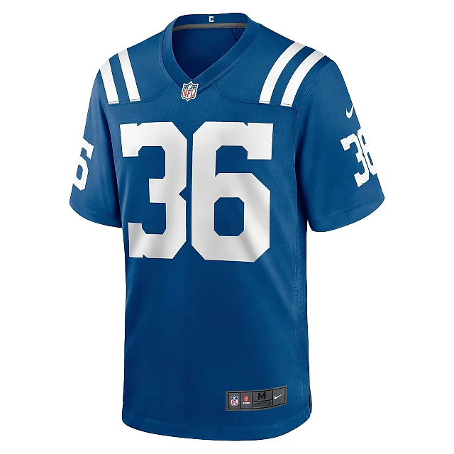 Zennovawear Men's Indianapolis Colts Henry Black Royal Team Game Jersey