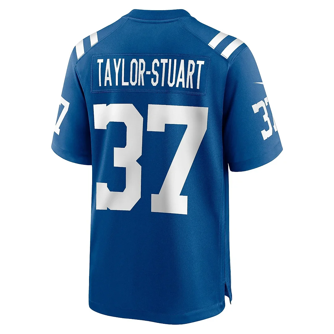 Zennovawear Men's Indianapolis Colts Isaac Taylor-Stuart Royal Team Game Jersey