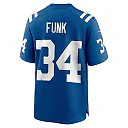 Zennovawear Men's Indianapolis Colts Jake Funk Royal Team Game Jersey