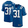 Zennovawear Men's Indianapolis Colts Jason Huntley Royal Team Game Jersey