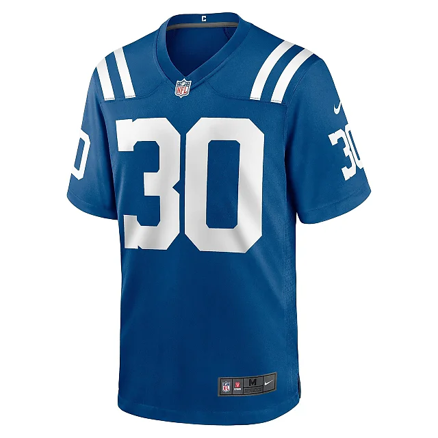 Zennovawear Men's Indianapolis Colts Jaylin Simpson Royal Game Jersey