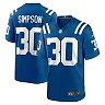 Zennovawear Men's Indianapolis Colts Jaylin Simpson Royal Game Jersey