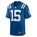 Zennovawear Men's Indianapolis Colts Joe Flacco Royal Game Jersey