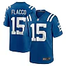 Zennovawear Men's Indianapolis Colts Joe Flacco Royal Game Jersey