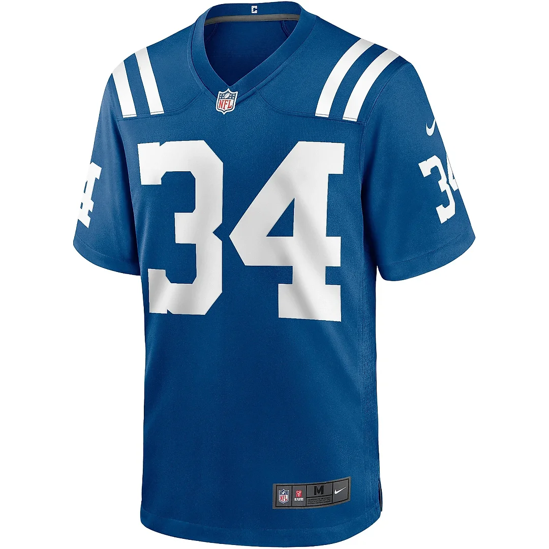 Zennovawear Men's Indianapolis Colts Joe Perry Royal Game Retired Player Jersey