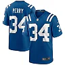Zennovawear Men's Indianapolis Colts Joe Perry Royal Game Retired Player Jersey