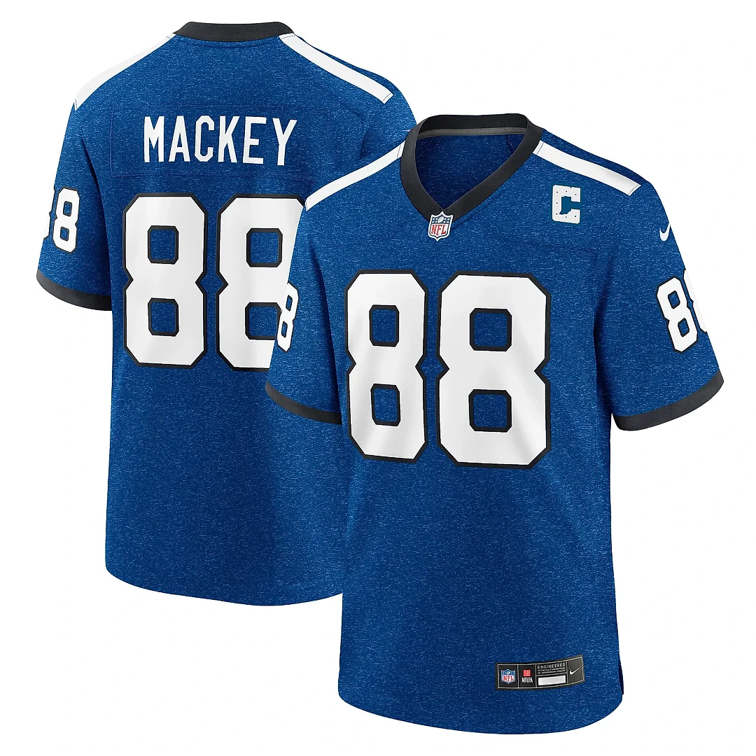 Zennovawear Men's Indianapolis Colts John Mackey Royal Indiana Nights Alternate Game Jersey