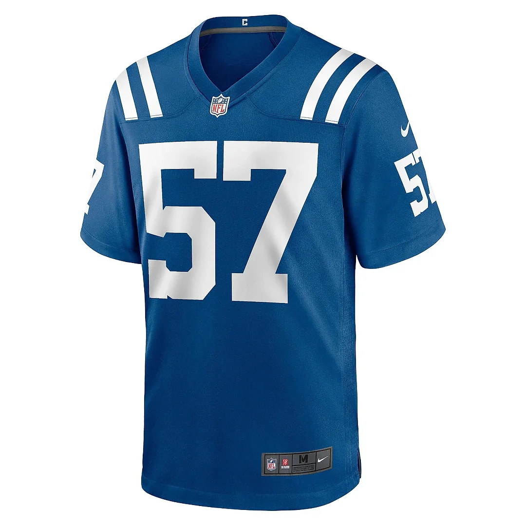 Zennovawear Men's Indianapolis Colts JoJo Domann Royal Game Player Jersey