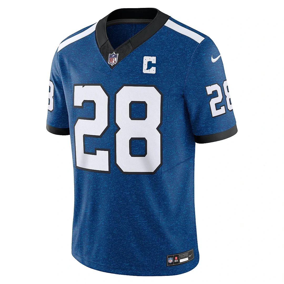 Zennovawear Men's Indianapolis Colts Jonathan Taylor Blue Vapor F.U.S.E. Limited Jersey