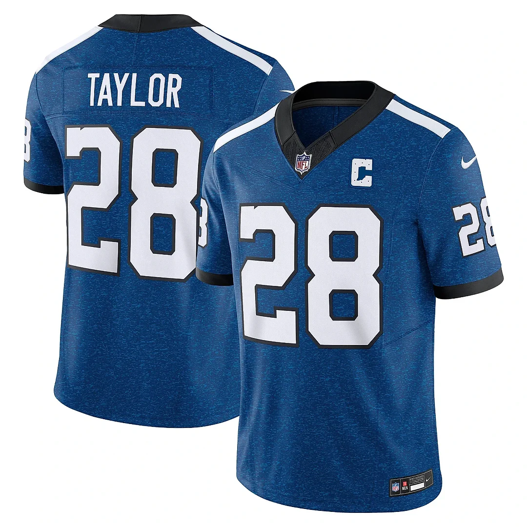 Zennovawear Men's Indianapolis Colts Jonathan Taylor Blue Vapor F.U.S.E. Limited Jersey