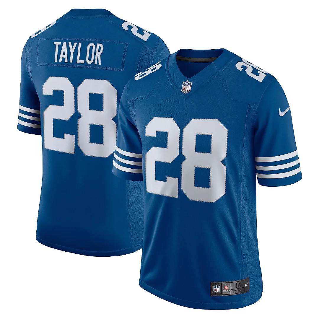 Zennovawear Men's Indianapolis Colts Jonathan Taylor Royal Alternate Vapor Limited Jersey