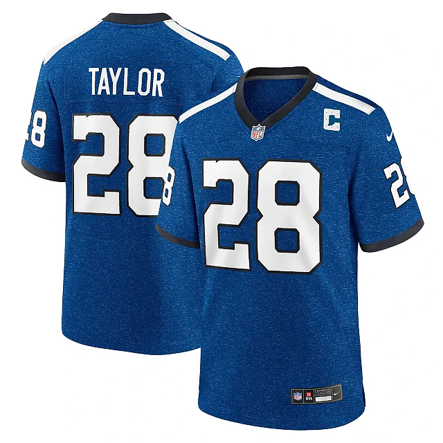 Zennovawear Men's Indianapolis Colts Jonathan Taylor Royal Indiana Nights Alternate Game Jersey