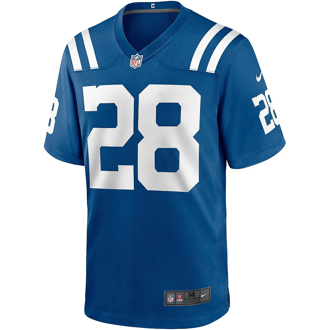 Zennovawear Men's Indianapolis Colts Jonathan Taylor Royal Player Game Jersey