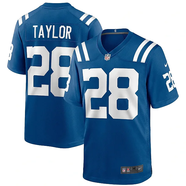 Zennovawear Men's Indianapolis Colts Jonathan Taylor Royal Player Game Jersey