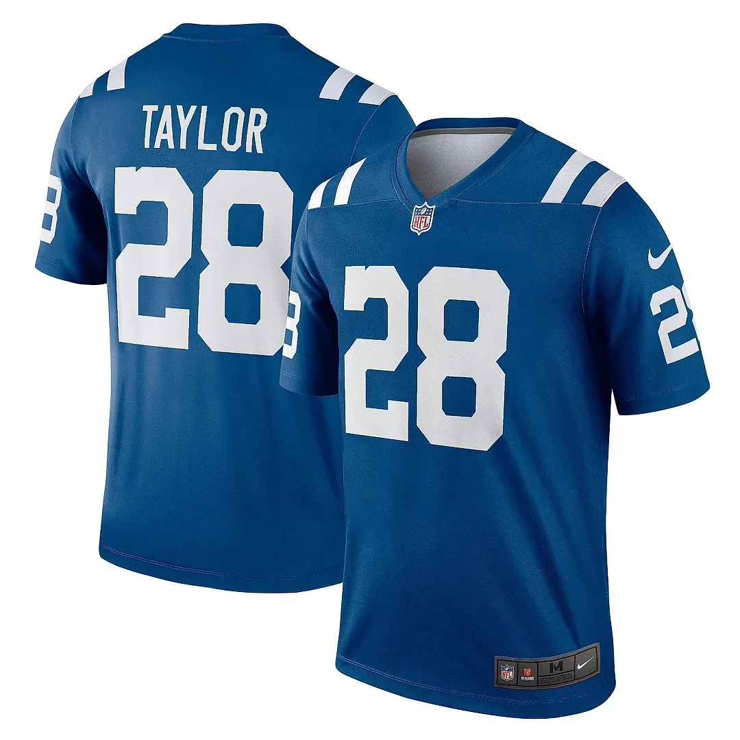 Zennovawear Men's Indianapolis Colts Jonathan Taylor Royal Team Legend Player Performance Top