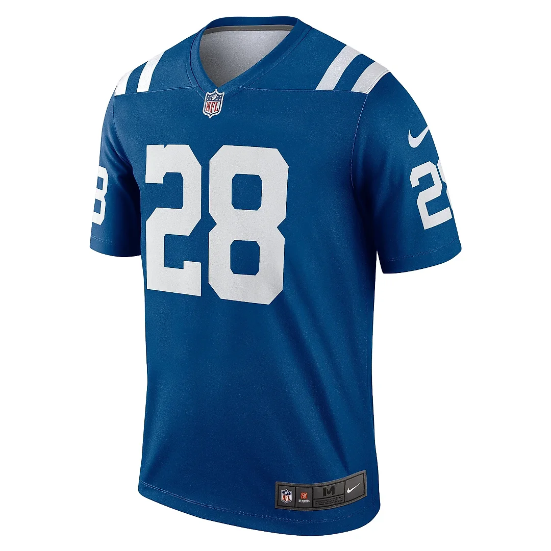 Zennovawear Men's Indianapolis Colts Jonathan Taylor Royal Team Legend Player Performance Top