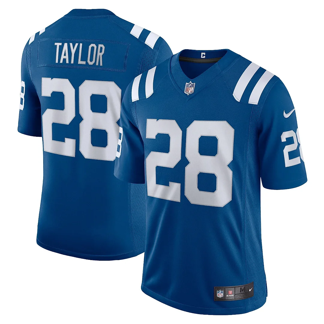 Zennovawear Men's Indianapolis Colts Jonathan Taylor Royal Vapor Limited Jersey