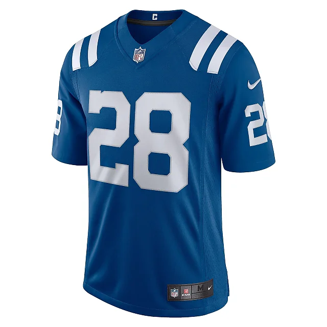 Zennovawear Men's Indianapolis Colts Jonathan Taylor Royal Vapor Limited Jersey