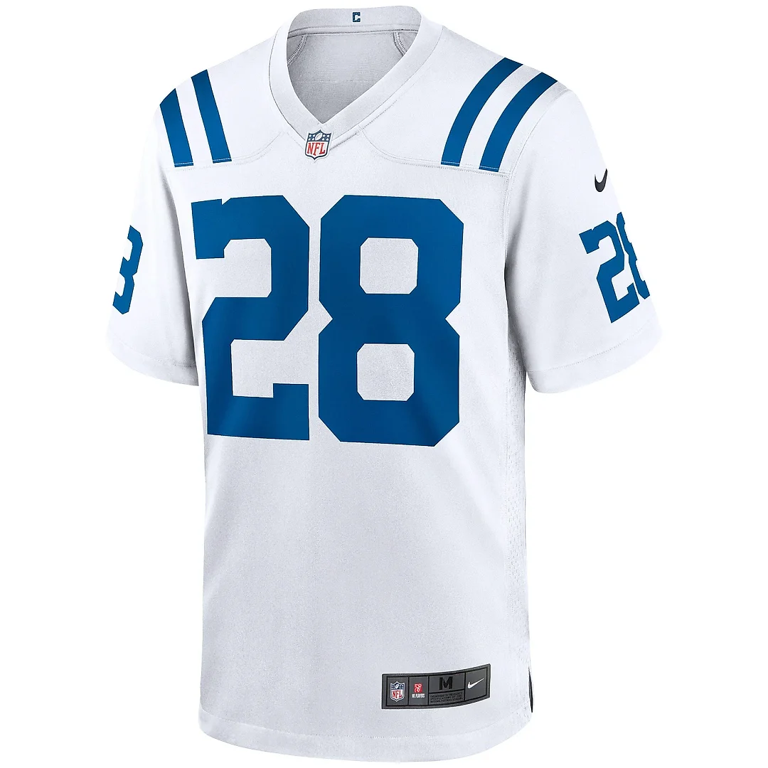 Zennovawear Men's Indianapolis Colts Jonathan Taylor White Game Jersey